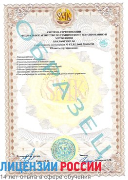 Образец сертификата соответствия (приложение) Лесной Сертификат ISO 14001
